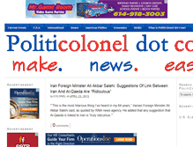Tablet Screenshot of politicolonel.com